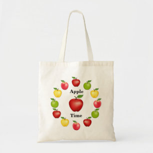 Tote Bag Apple Time, Delicious, Granny Smith, Variété rose