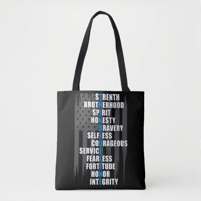 Tote Bag Appréciation de la police du drapeau de l'applicat (Devant)