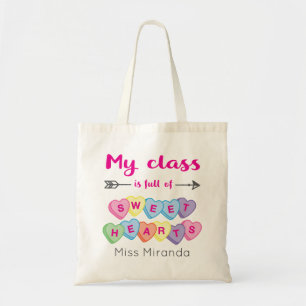 Tote Bag Appréciation de l'enseignant personnalisé mignonne