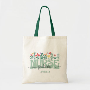 Tote Bag Appréciation des infirmières pédiatriques florales