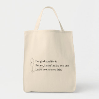 Tote Bag "Apprenez comment coudre, duh" Fourre-tout