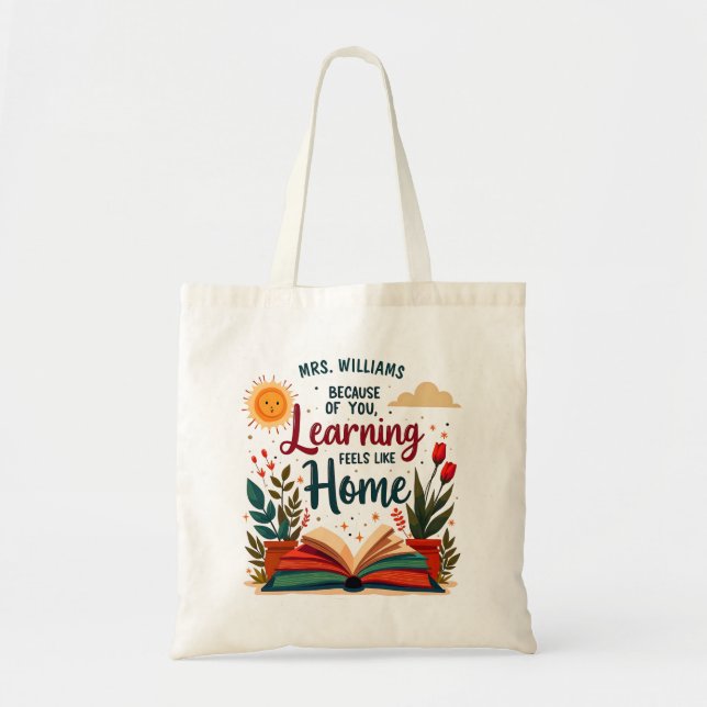 Tote Bag Apprentissage Sens Comme Accueil Appréciation de l (Devant)