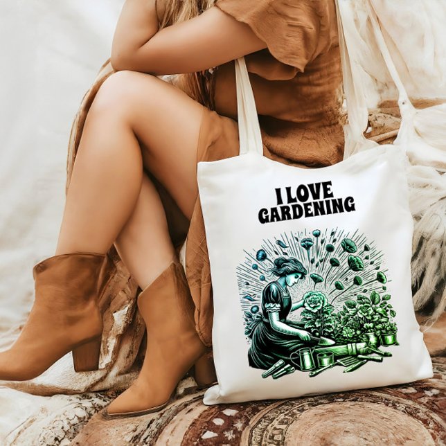 Tote Bag Après-midi de Garden Lady (Créateur téléchargé)