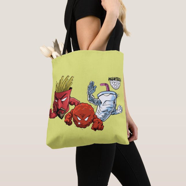 Tote Bag Aqua Ado Force de la faim Anime Graphisme (De près)