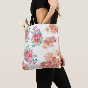 Tote Bag Aqua fleur