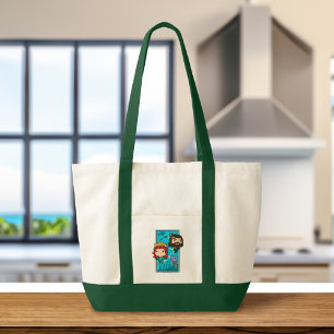 Tote Bag Aquaman   Chibi Mera & Aquaman Graphisme sous-mari