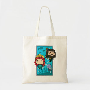 Tote Bag Aquaman Chibi Mera et graphique sous-marin