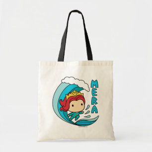Tote Bag Aquaman Chibi Mera Riding Vague Graphique