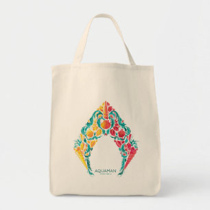 Tote Bag Aquaman Logo Aquaman & Mera sur le thème du coqu