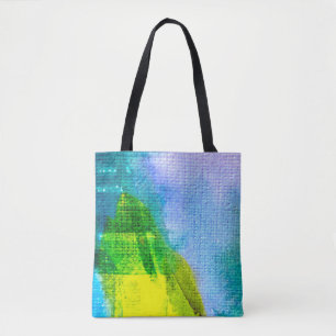 Tote Bag aquarelle Abstraite peinte fond abstrait, acr