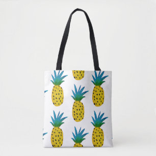 Tote Bag Aquarelle Ananas Jaune Motif