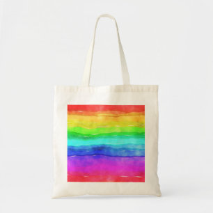 Tote Bag Aquarelle arc-en-ciel