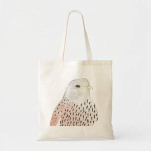 Tote Bag Aquarelle artistique peinte Kestrel Faucon Oiseau
