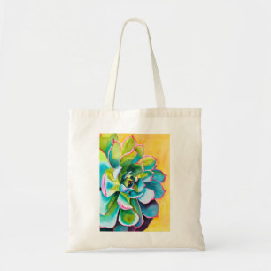 Tote Bag Aquarelle botanique succulent