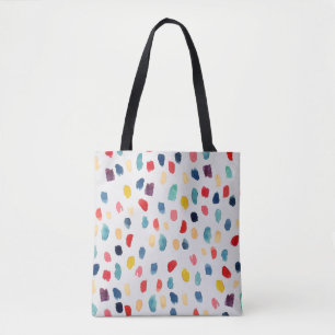 Tote Bag Aquarelle Brush Strokes : Abstrait sans fil.