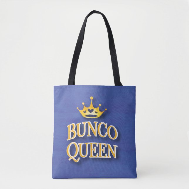 Tote Bag Aquarelle Bunco Queen Heart Crown (Devant)