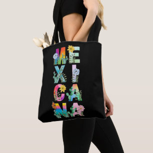 Tote Bag Aquarelle colorée Mexicana
