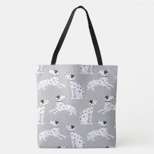 Tote Bag Aquarelle de chien dalmate Pog Poka Dot Animal