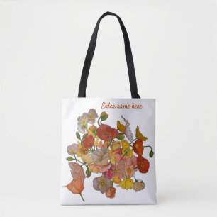 Tote Bag Aquarelle de coquelicot brillante et belle