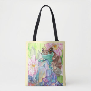 Tote Bag Aquarelle de grenouille de lait magique