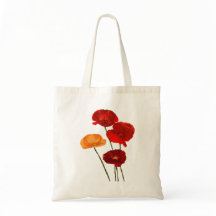 Aquarelle de pavot rouge