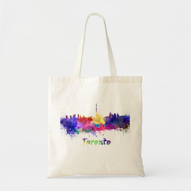Tote Bag Aquarelle de Toronto (Devant)