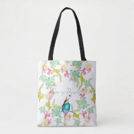 Tote Bag Aquarelle des fleurs de printemps