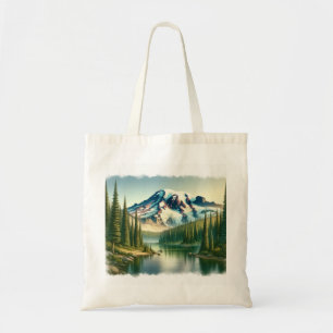 Tote Bag Aquarelle du parc national du Mont-Rainier