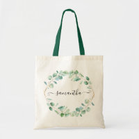 Aquarelle Eucalyptus Vert Personnalisé