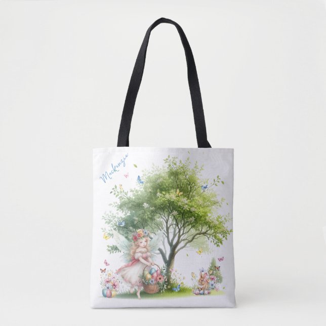 Tote Bag Aquarelle Fleur de printemps de Pâques (Devant)
