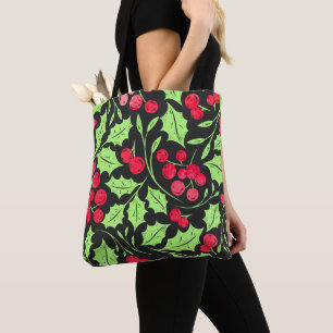 Tote Bag Aquarelle Holly et Berries