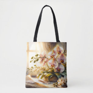 Tote Bag Aquarelle Imaginaire mignonne rose orchidées