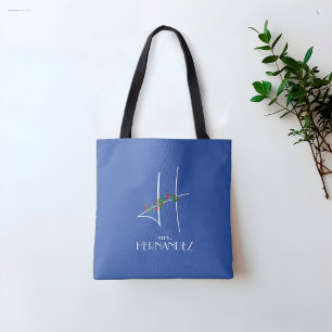 Tote Bag Aquarelle initiale H