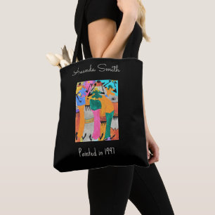 Tote Bag Aquarelle, Kenya African Art, Joy Dance
