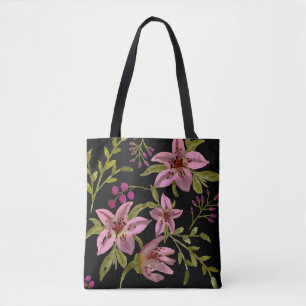 Tote Bag Aquarelle Lavande Star