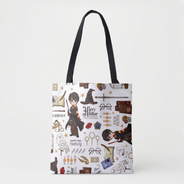 Tote Bag Aquarelle Magique HARRY POTTER™ (Devant)
