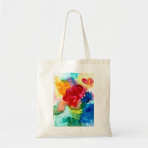 Tote Bag Aquarelle magnifique art rose abstrait