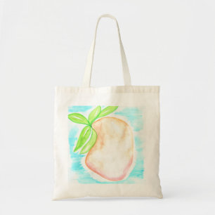 Tote Bag Aquarelle Mangue Peint à la Main Cuisine Tropicale