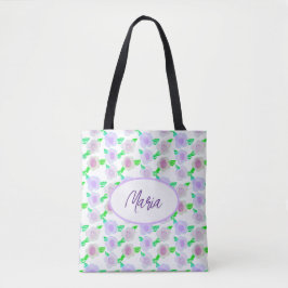 Tote Bag Aquarelle mignonne violet