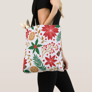 Tote Bag Aquarelle moderne sapin vert de Noël