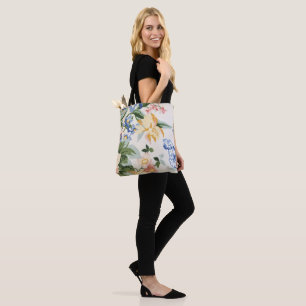 Tote Bag aquarelle motif floral