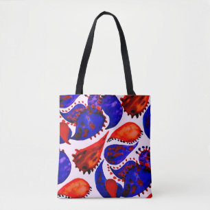 Tote Bag Aquarelle motif sans couture avec cachemire. Abstr
