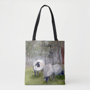 Tote Bag Aquarelle Mouton Personnalisé