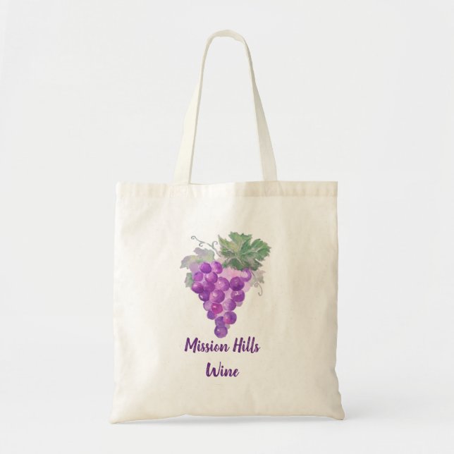 Tote Bag Aquarelle Pamplemousse Pamplemousse Grappe Custom  (Devant)