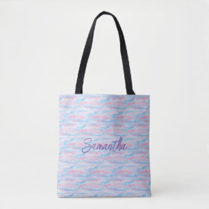 Tote Bag Aquarelle peinture artistique couleur pastel