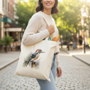 Tote Bag Aquarelle Pic de forêt