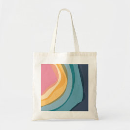 Tote Bag Aquarelle rose Abstraite moderne