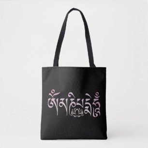 Tote Bag Aquarelle rose mantra