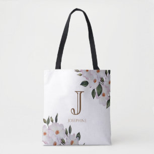 Tote Bag Aquarelle Roses roses Ballerina Florogramme