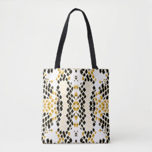 Tote Bag Aquarelle Snakeskin : Grunge Exotic Motif